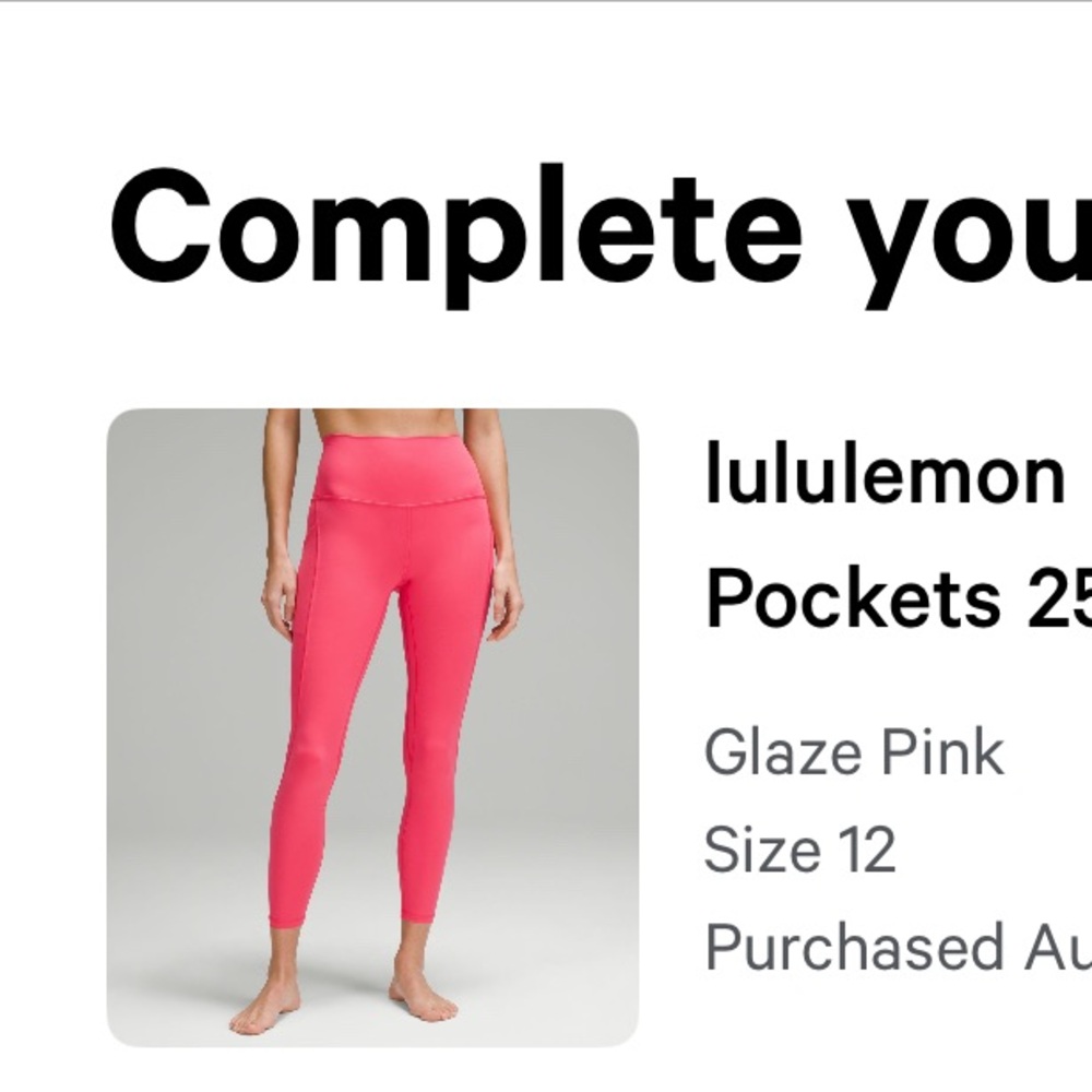 Lululemon Align Leggings 25”